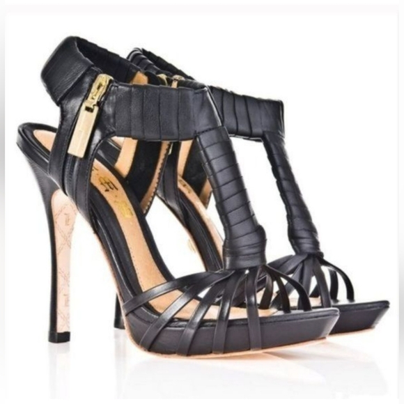 L.A.M.B. Zada Strappy Heels Shoes 6 - Picture 1 of 5